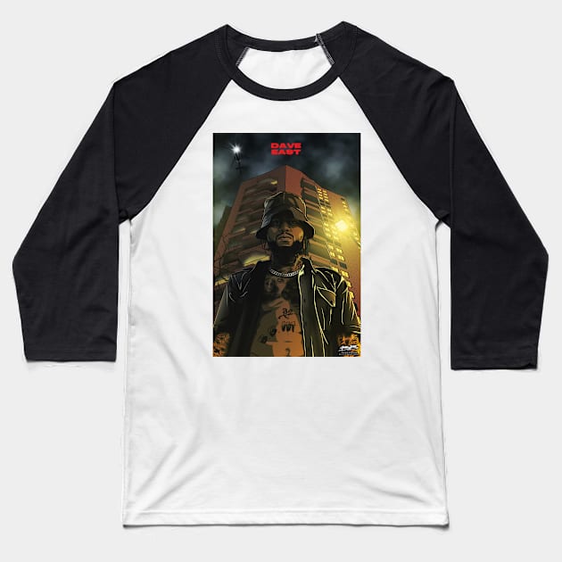 Dave East 2` Baseball T-Shirt by BokkaBoom